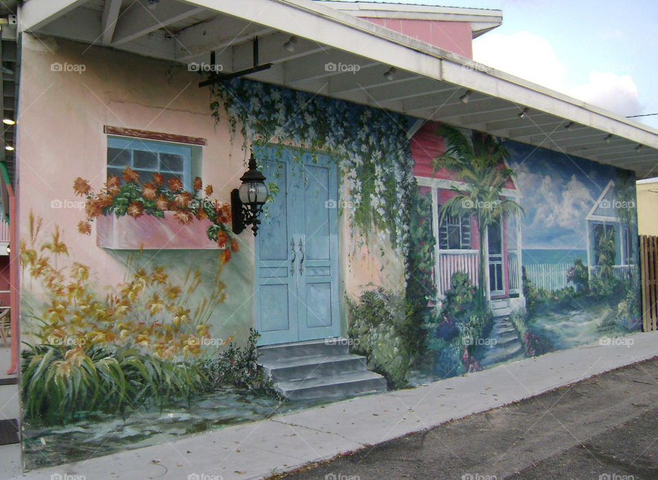 Cottage mural. Cottage mural