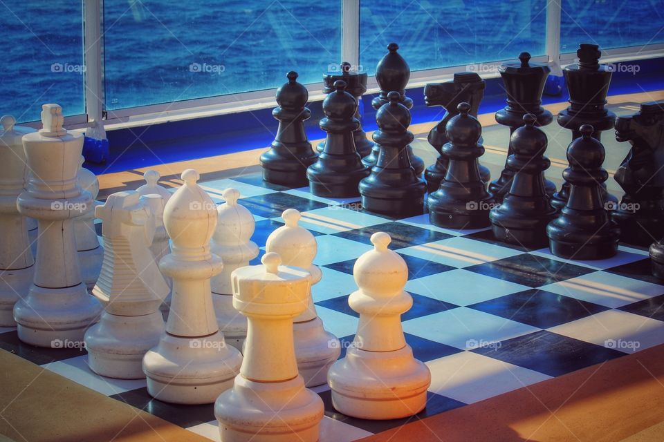 Chess game on the cruise 🚢 ship. 