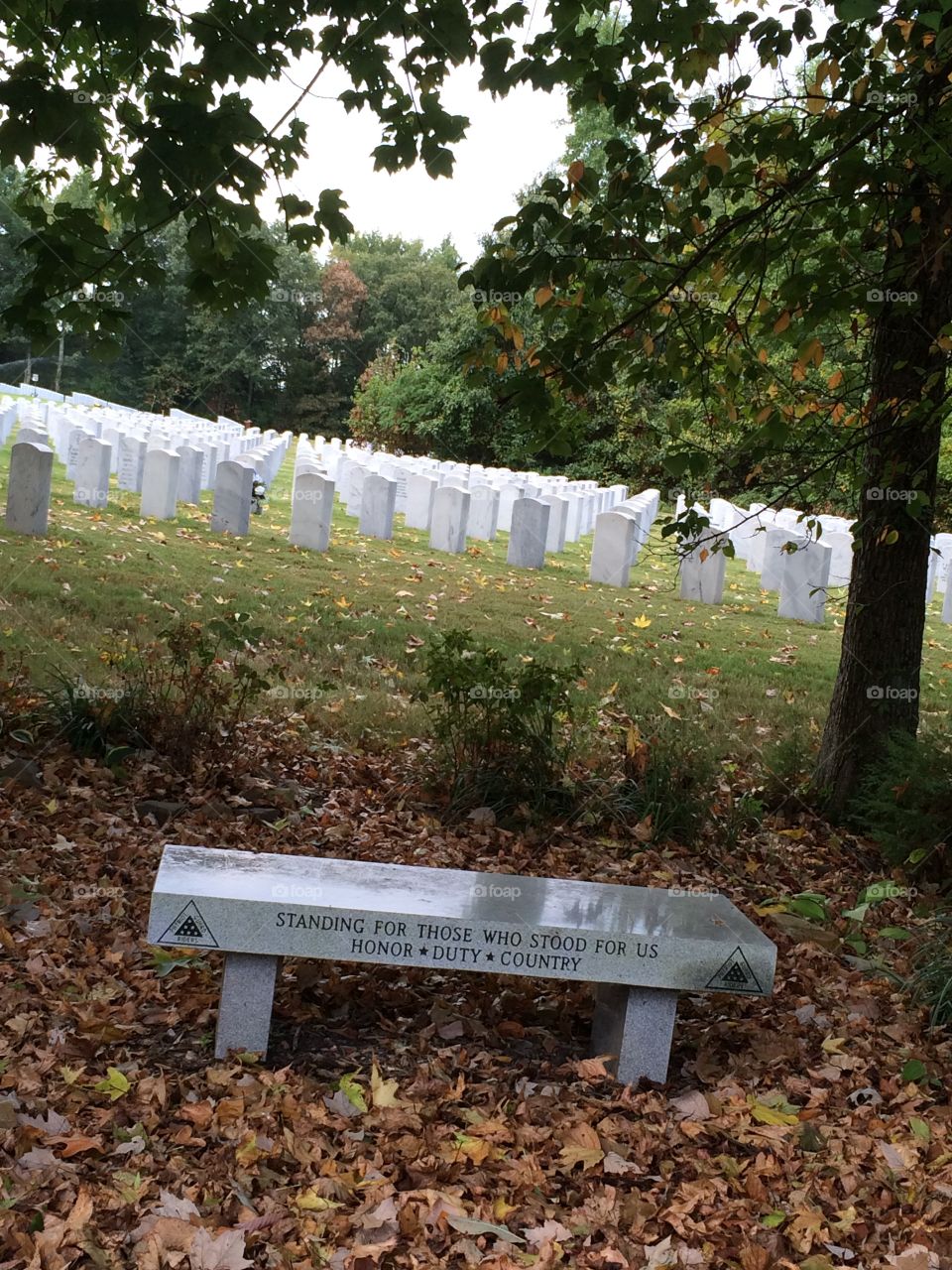 Honor, Duty, Country . Taken at the Arkansas  Veterans Cemetery before a funeral