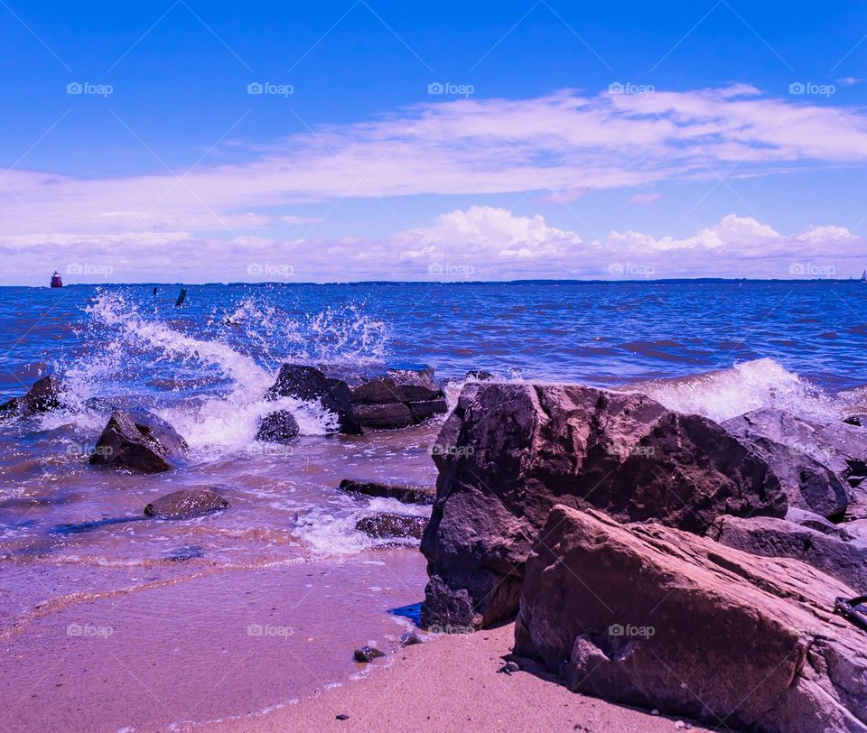 Beach and clouds