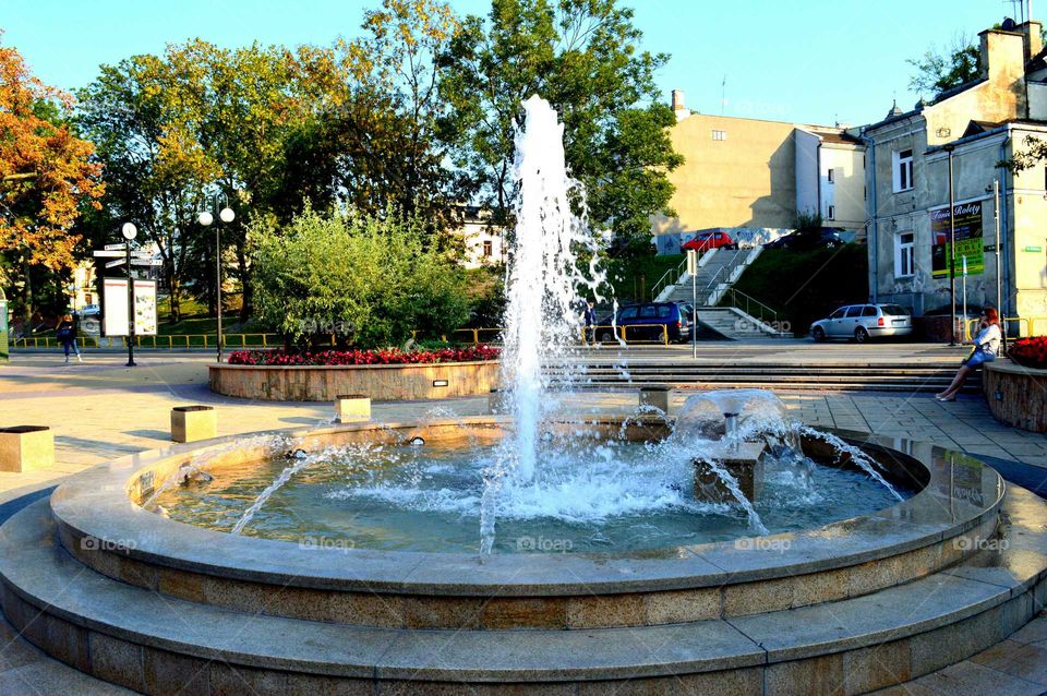 city fountain