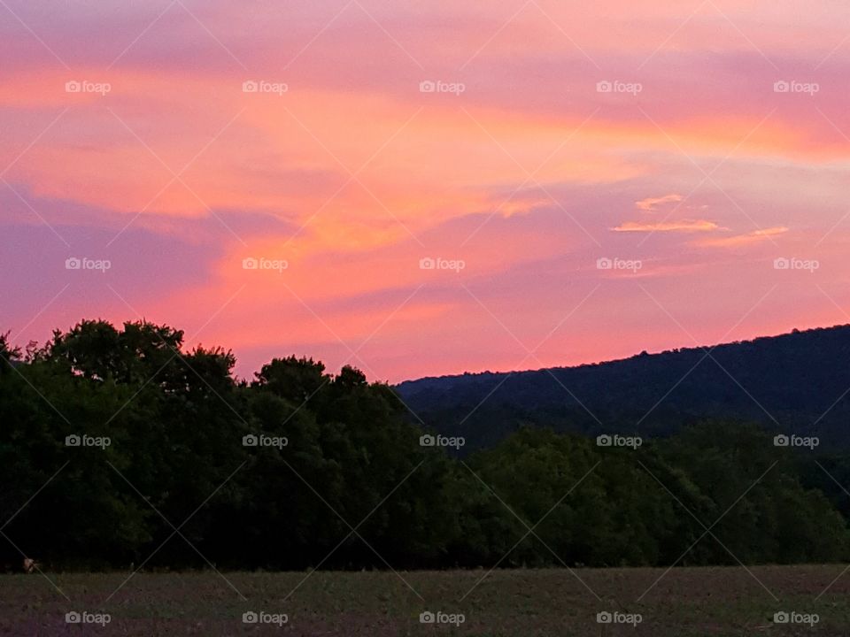 mountain sunset