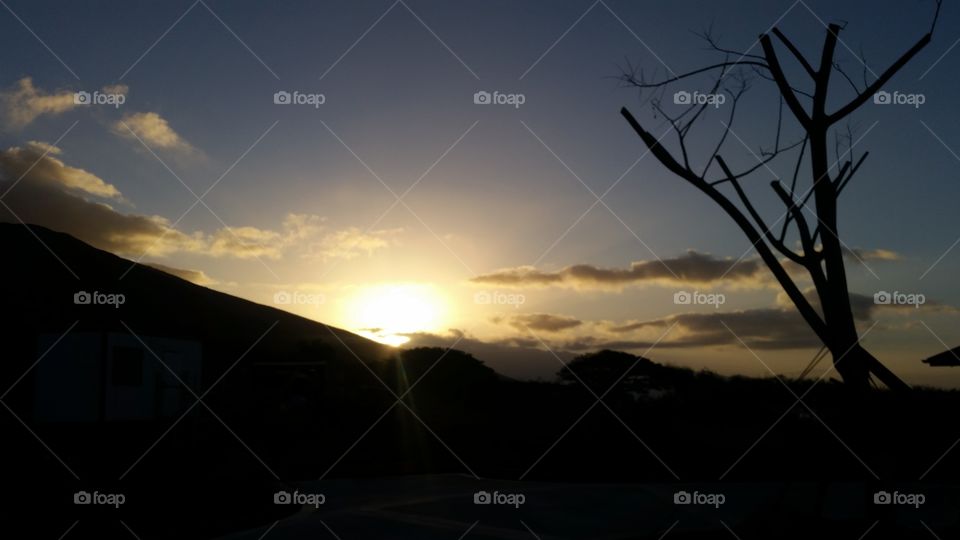 Sunset in Kula Maui