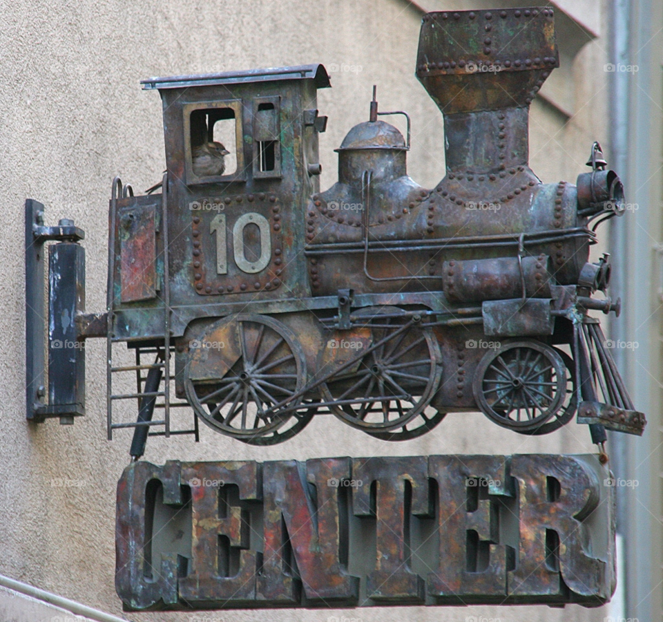 sign plate train animal by cmosphotos