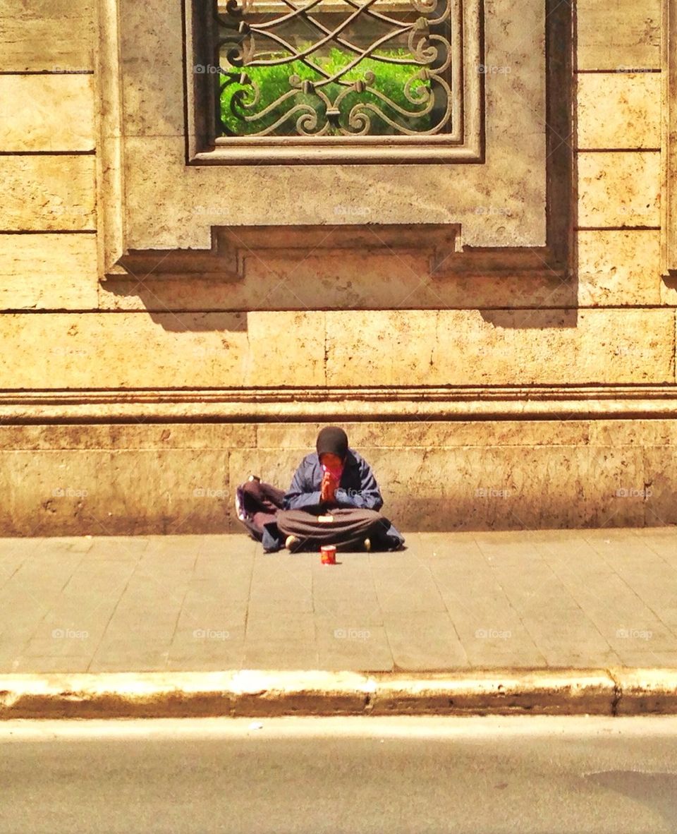 Beggar in Rome