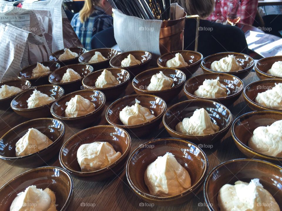 Close-up of foods on table