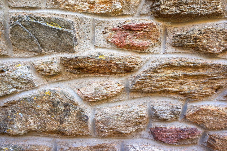 Wall made of rocks,  texture