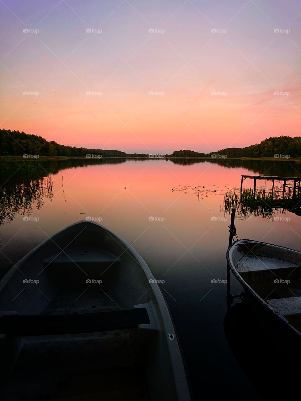 Sunset on the lake