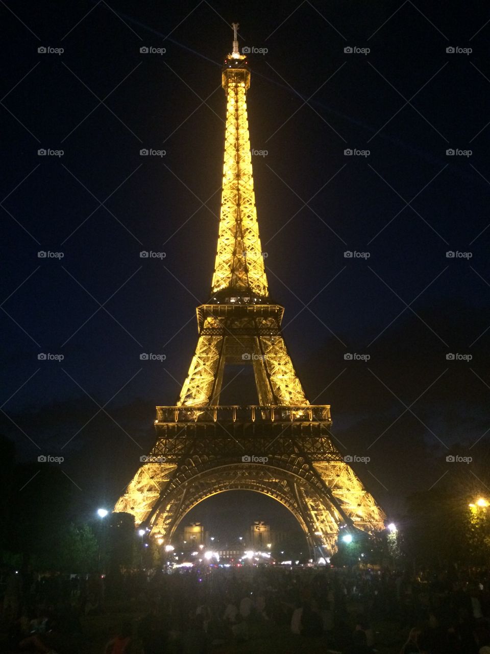 Eiffel Tower at night 