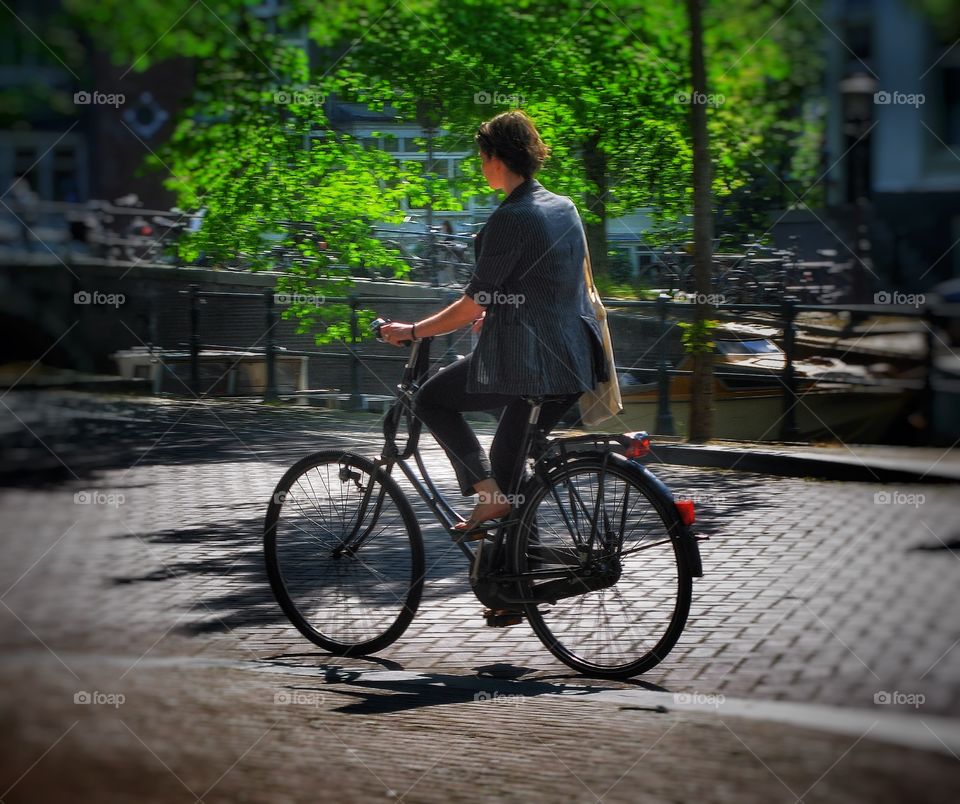 Cycling in Amsterdam