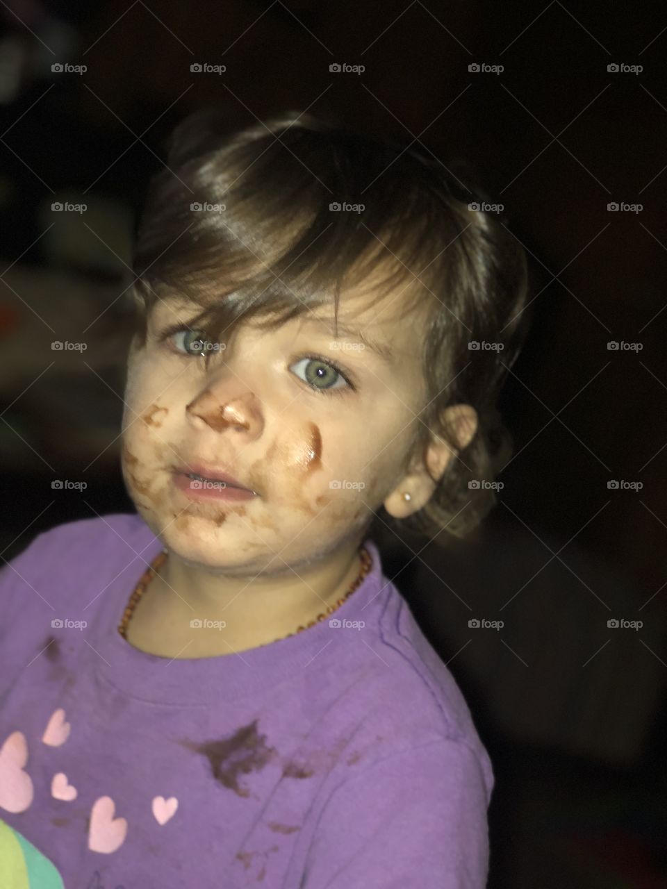 Toddler pudding face 