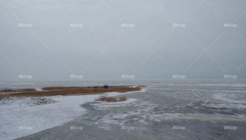 Frozen sea