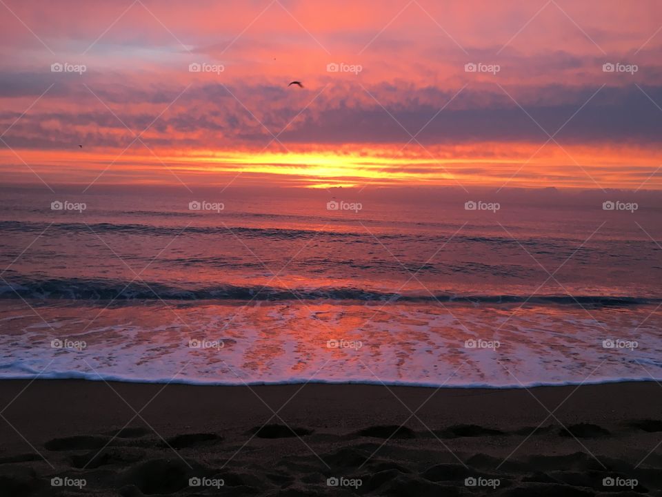 Sunrise in Barcelona