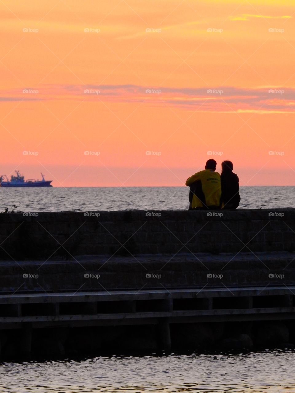 Silhouettes in dusk