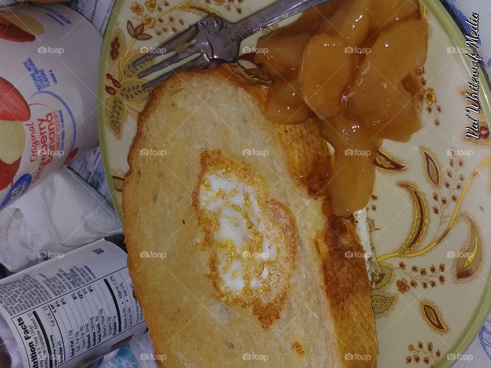 breakfast toad hole toast eggs