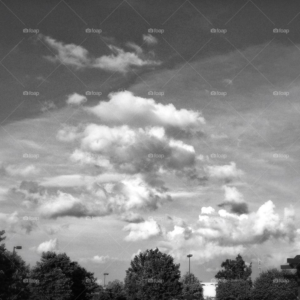 Black and white clouds 