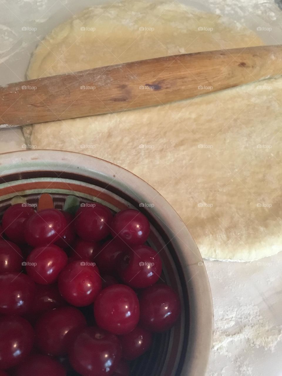 Time for varenyky with cherries 