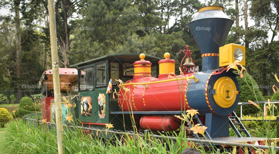 train is colour full for fun nuwara eliya park children train shikku pukku kooooo