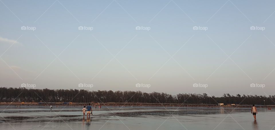 jampore beach, daman, gujarat, india