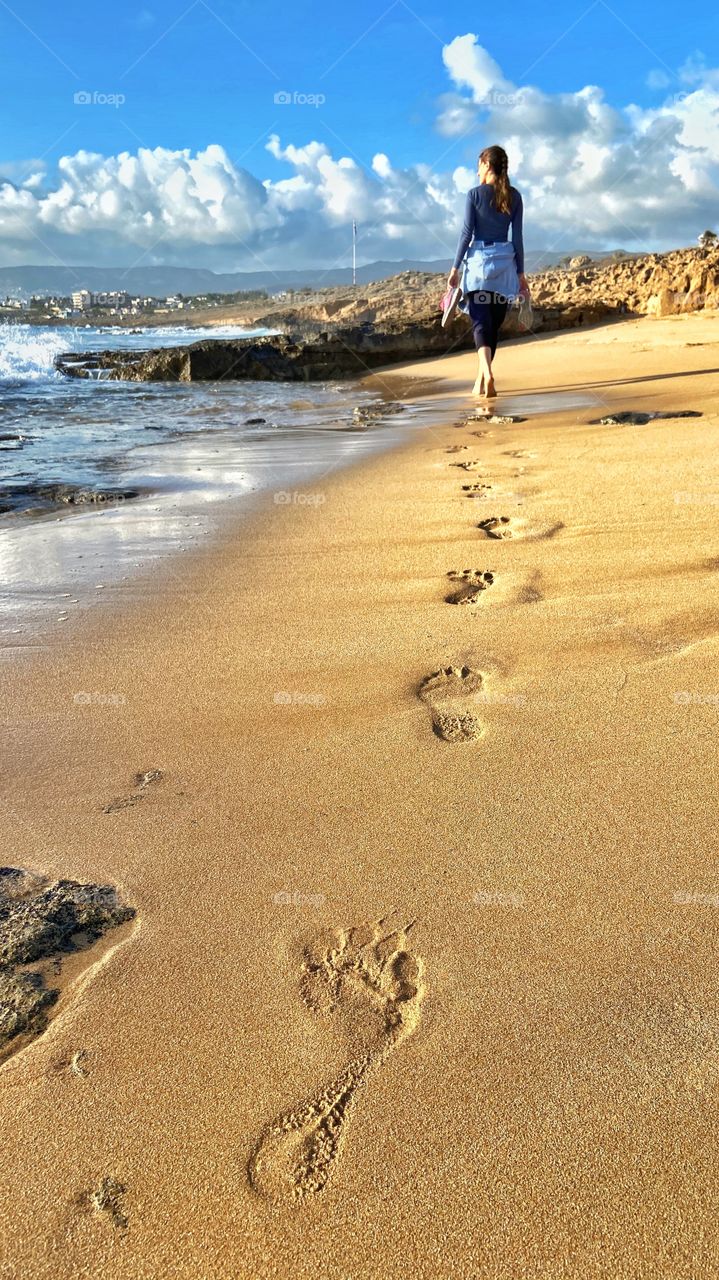 What an amazing feeling to be able to walk on the beach after a long lockdown. Appreciate the simple things in life! Because this is our life!