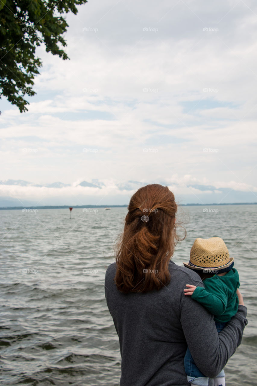 Mother and son in Lindau 