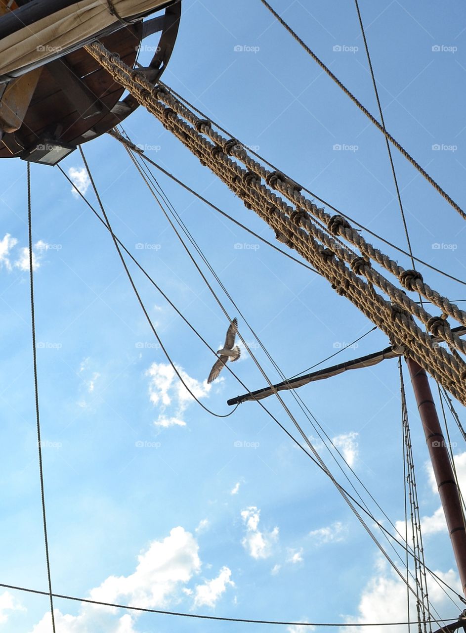 Sky, Mast, Rope, Sailboat, Tallest