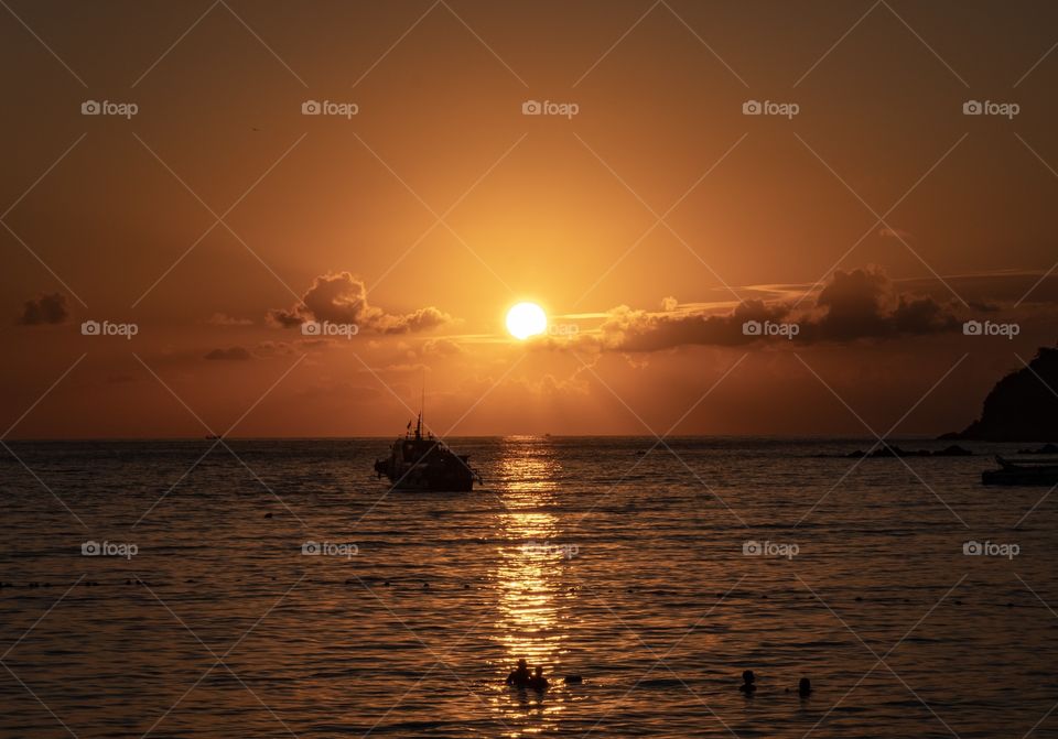 Beautiful sunset at beautiful island ... koh Lipe Thailand