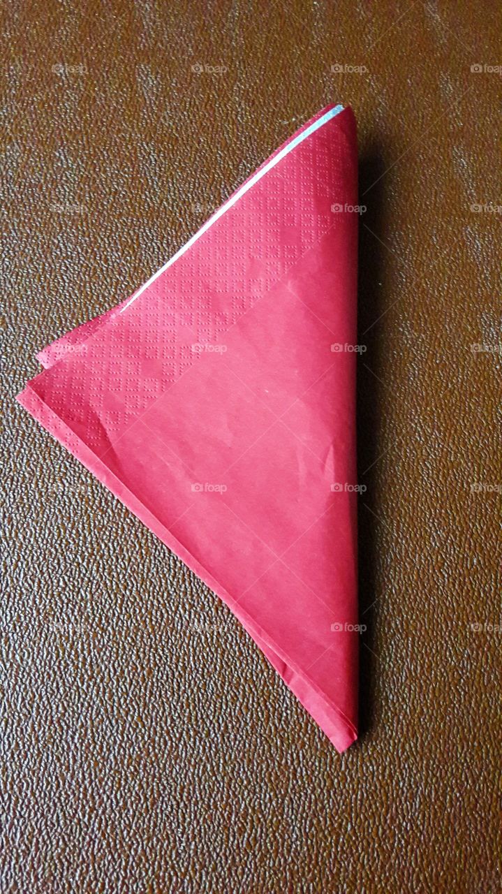 Red Paper Napkin 
