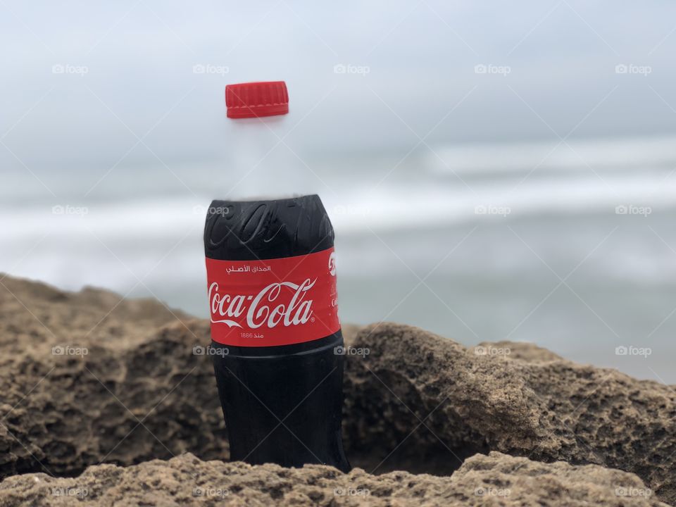 Coca cola Sky and beach