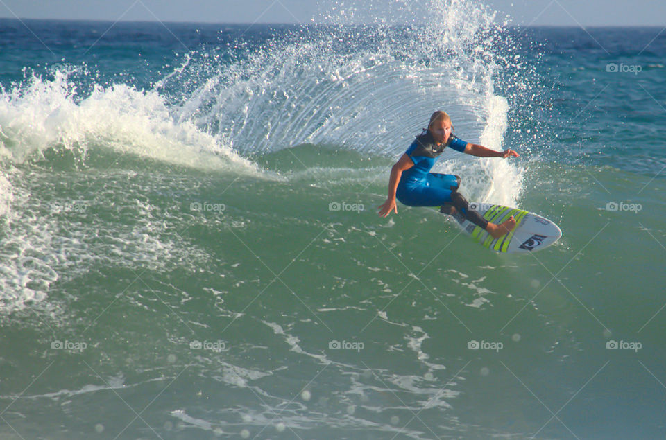 surfing the beach of Marbella 