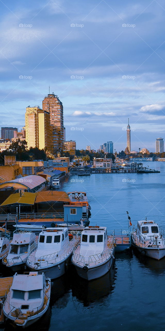 Winter in the Nile river