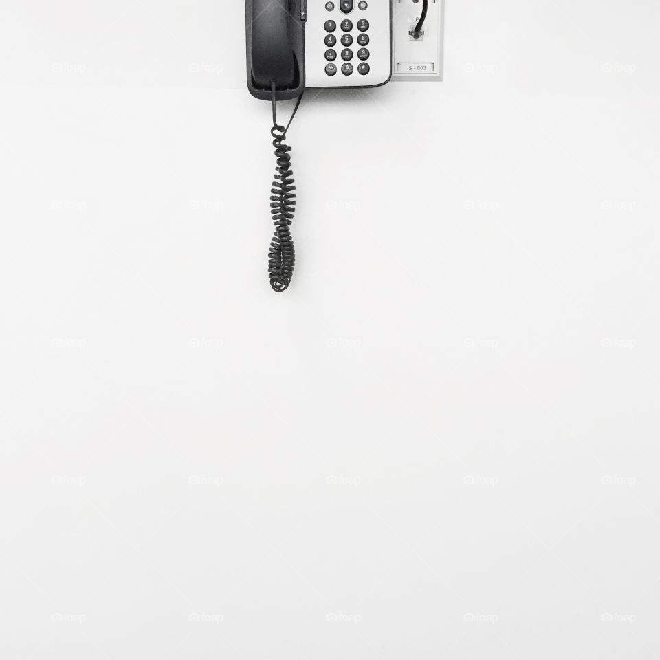 Phone on the wall
