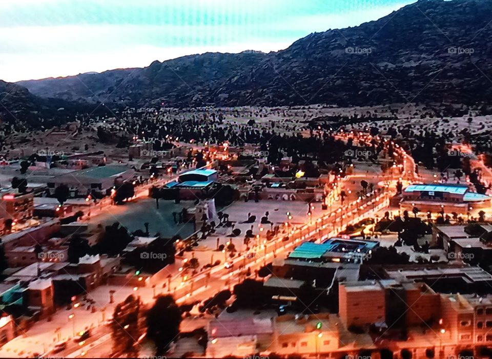 Tiznit, Morocco, in the evening
