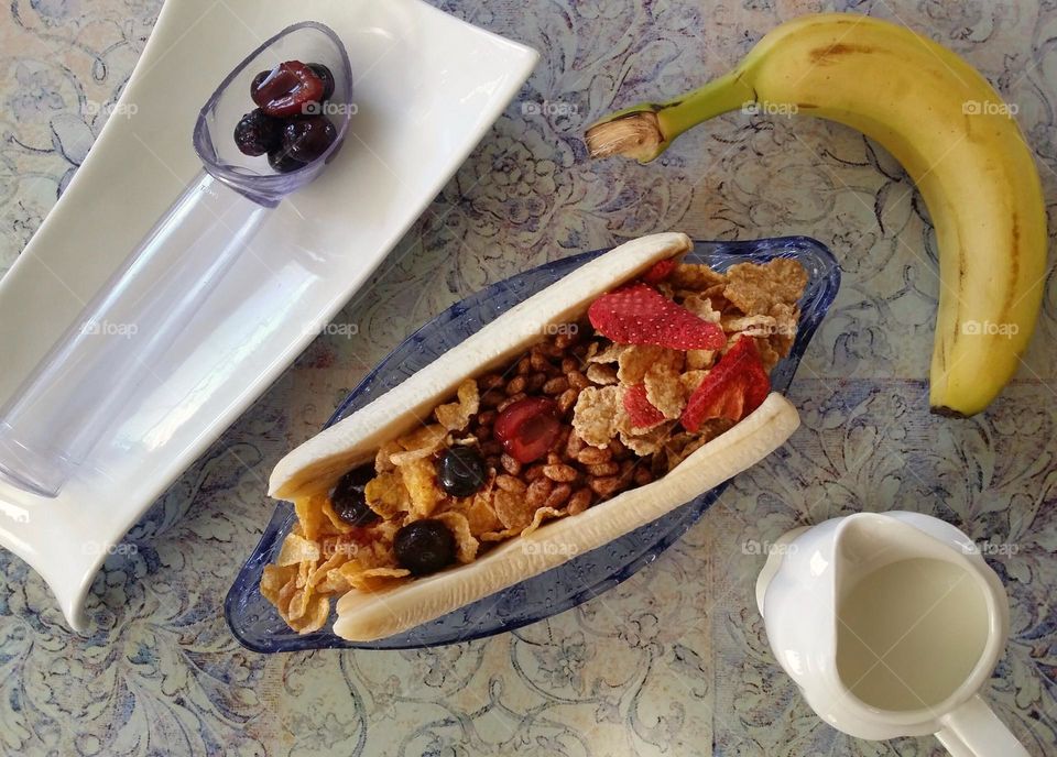 Cereal Banana Split 😁🍌