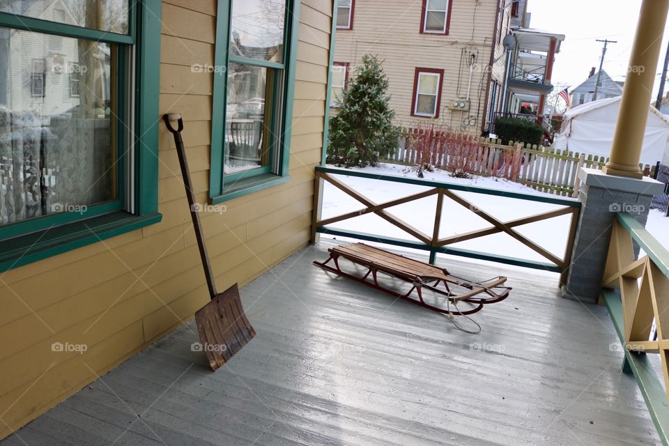 Christmas Story Porch