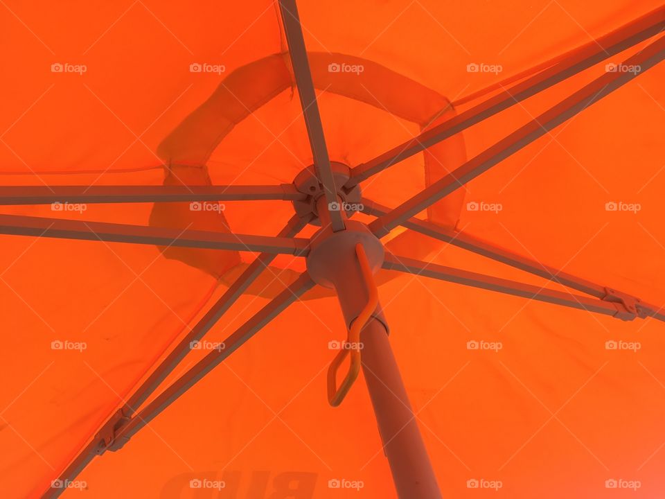 Orange umbrella 