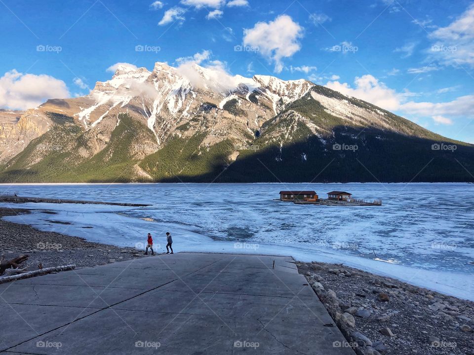 Beautiful mountain view in Banff, Alberta 