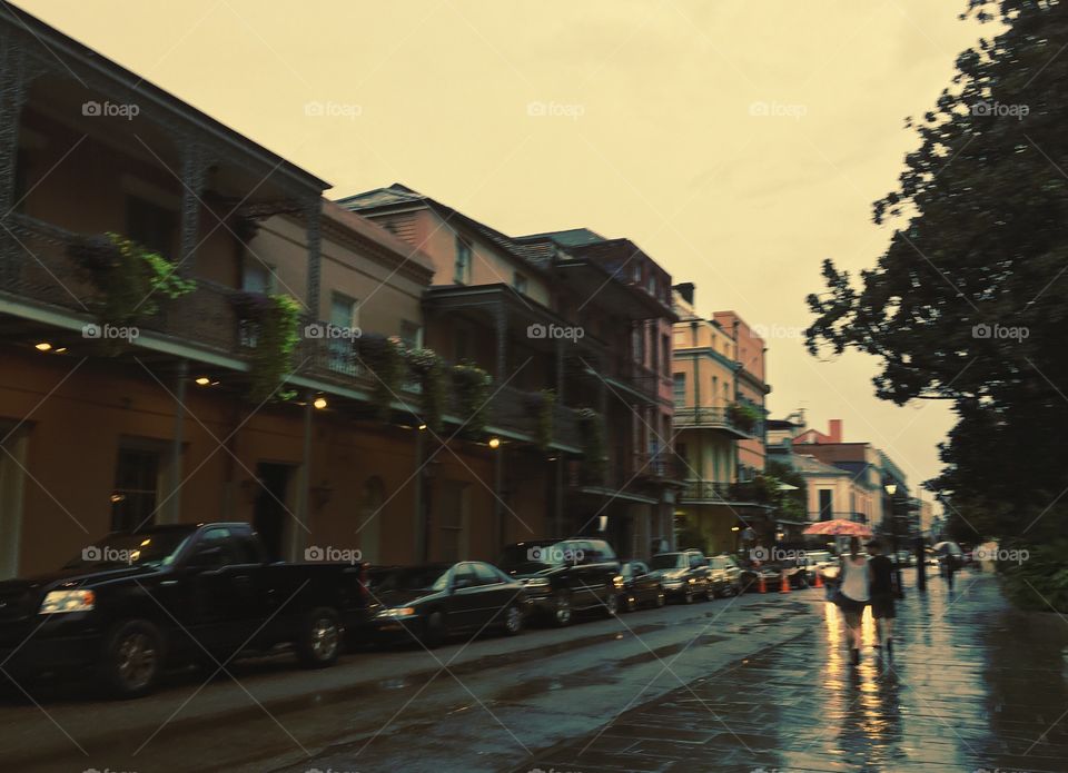 Rainy day in New Orleans