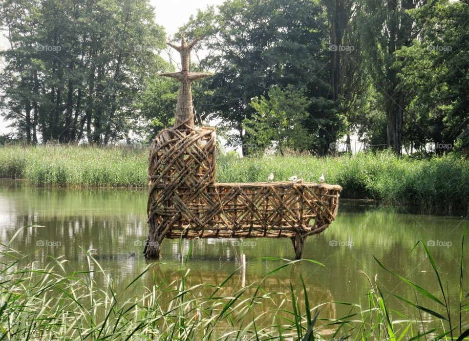 nature sculpture in the Lithuania Neringa