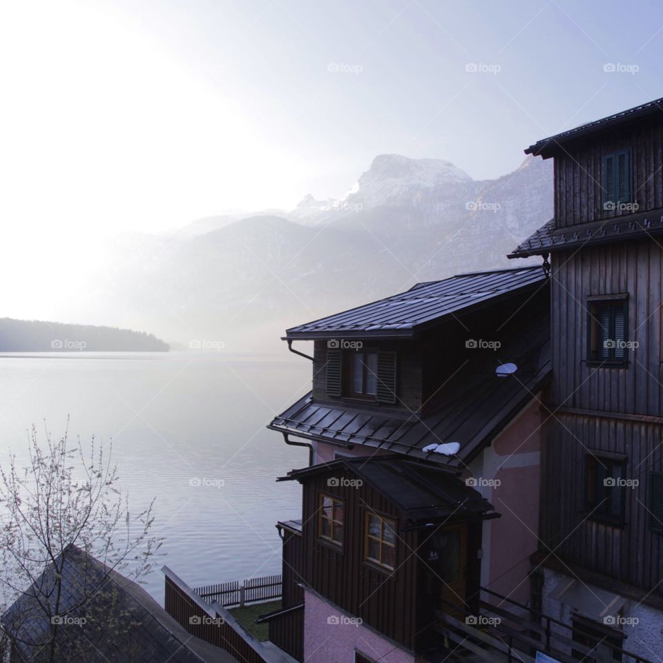 View by the lake of Hallstatt