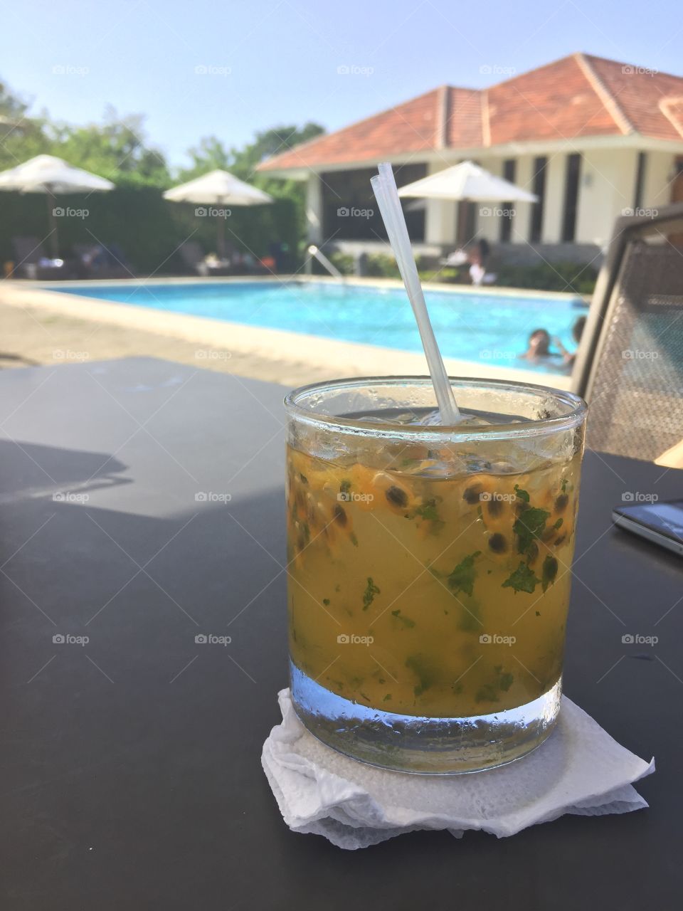 Mojito at the pool