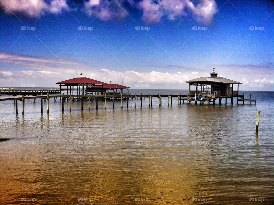 Boathouse on the bay mobile bay Alabama