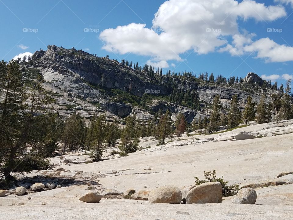Olmsted Point, Yosemite National Park, scenic jointed granite slopes