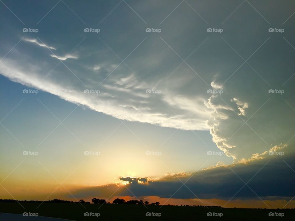 Storm Clouds at Sunset
