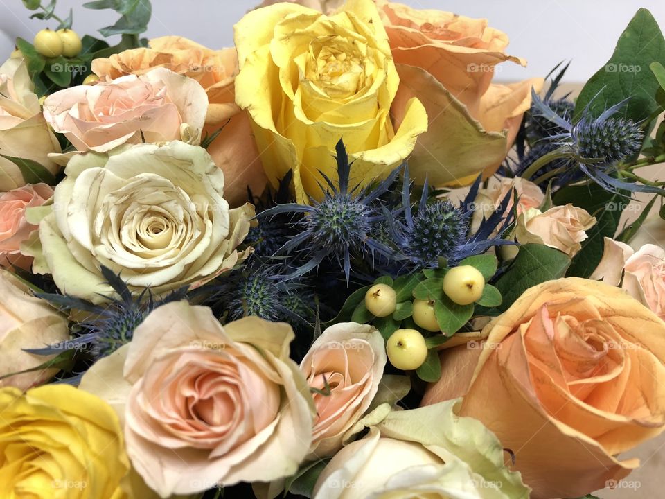 Closeup of flower bouquet 