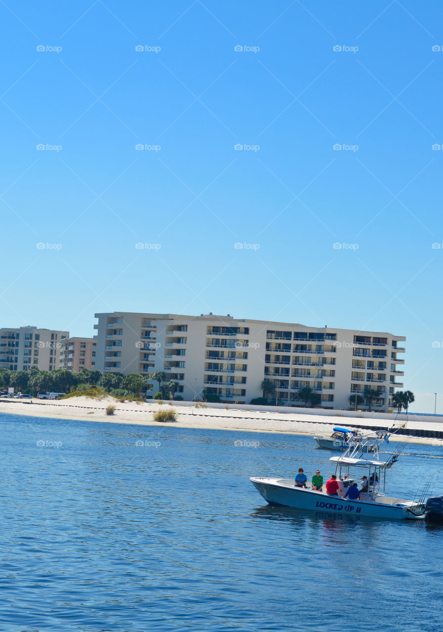 People on a boat in the Gulf of Mexico