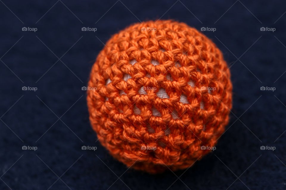 textured crochet ball