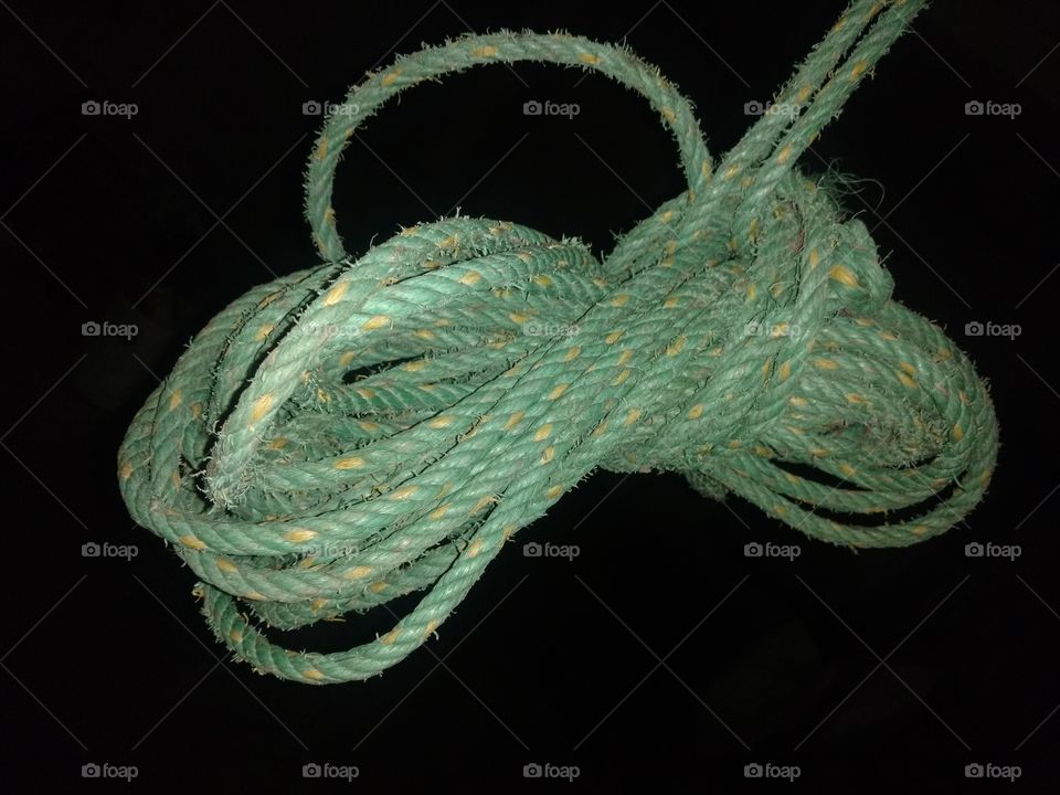 Rope, Yarn, Coiling, Knot, No Person
