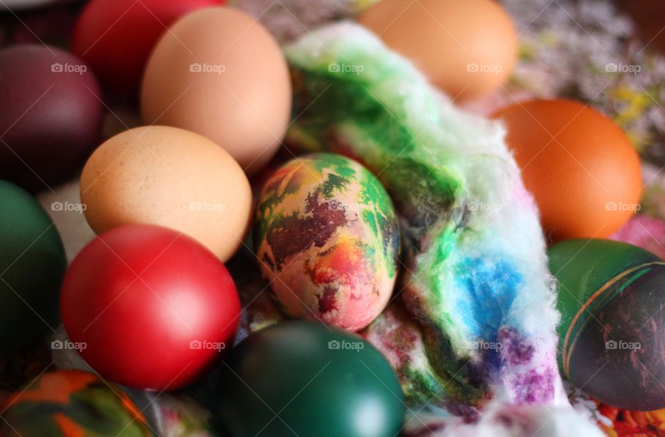 Easter eggs painting