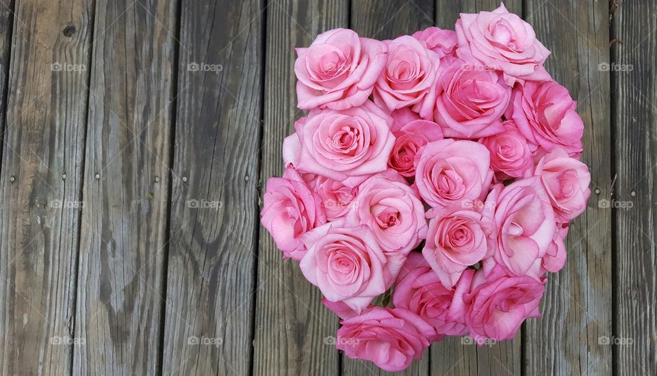 Bunch of flowers on the table